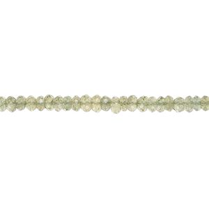 Green apatite 1pkg1, hand-cut faceted rondelle bead natural 15.5-16 inch 3x1mm-3x2mm