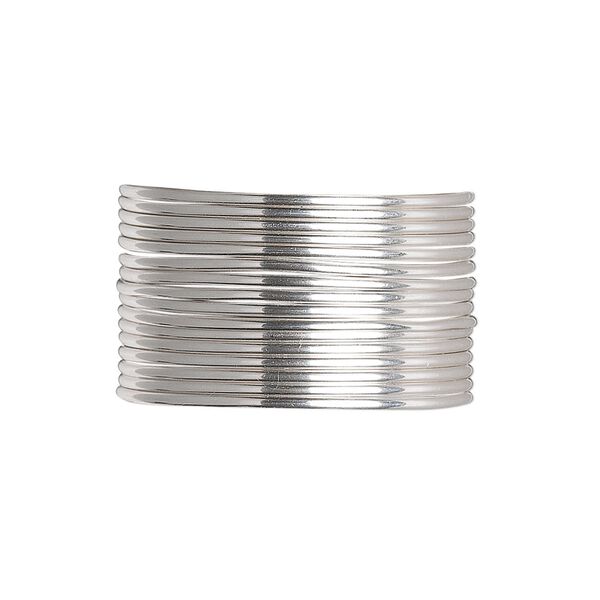 Wire, sterling silver, dead-soft, round, 16 gauge. Sold per pkg of 5 feet. image number 0