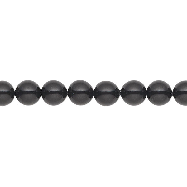 Pearl 50pk mystic black, Crystal Passions® 6mm gemcolors round 5810 image number 0