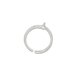 Ring, sterling silver, spiral with 3-pegs, adjustable. Sold individually.