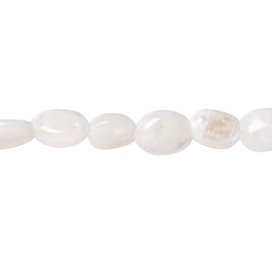 Rainbow moonstone 1pkg1, hand-cut nugget bead natural, 13 inch mini to small