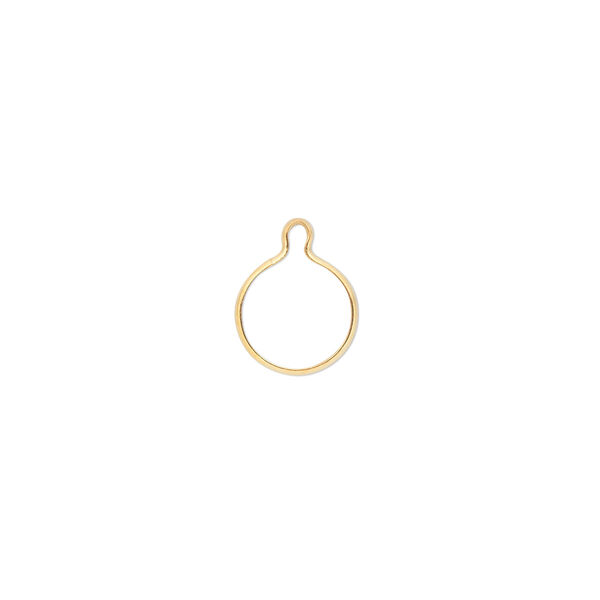 Drop, Wrap-Tite®, 14Kt gold-filled, 8mm round setting. Sold per pkg of 2. image number 0