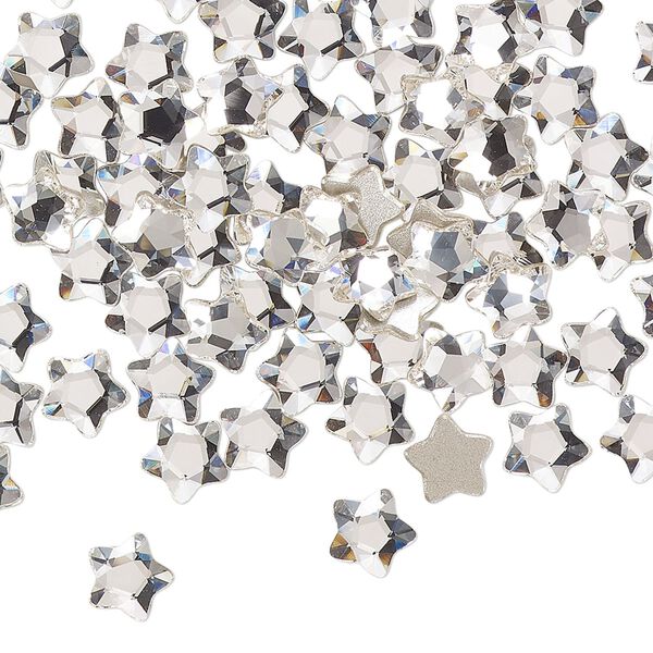 Flat back 360pk crystal foil back, Swarovski® 6mm star flower 2754 image number 0