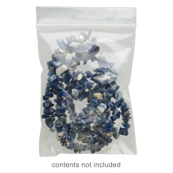 Bag, Tite-Lip™, plastic, clear, 3x4-inch top zip. Sold per pkg of 1,000. image number 0