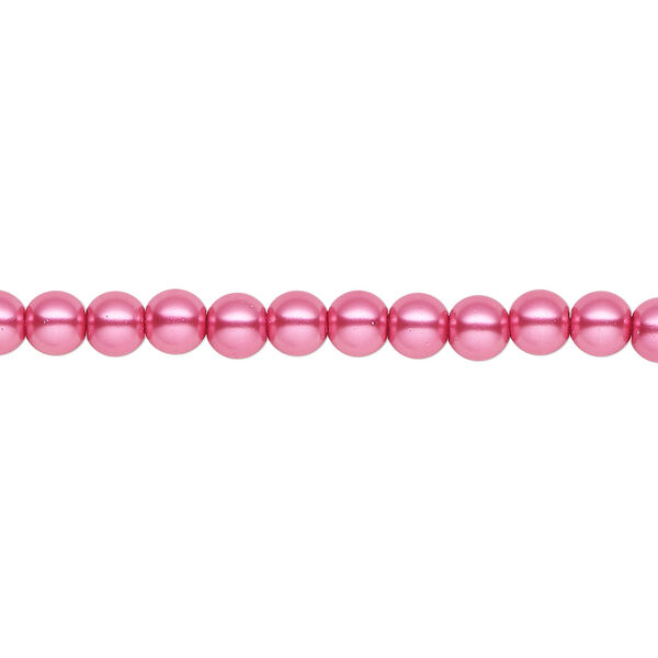 Pearl 1pk pink, Celestial Crystal&reg; 4mm round 15.5-16 inch image number 0