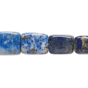 Lapis lazuli 1pkg1, rectangular nugget bead natural 15 inch small