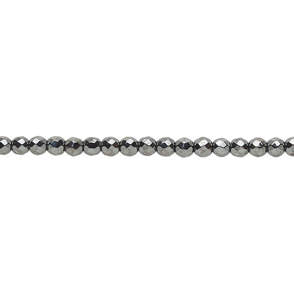 Bead, Hemalyke™ (man-made), 3mm faceted round. Sold per 15-1/2" to 16" strand. image number 0