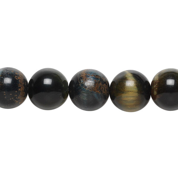 Blue tigereye 1pkg1, round bead natural B grade, 15.5-16 inch 10mm image number 0