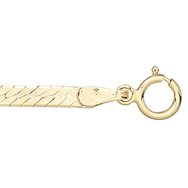 Chain, 14Kt gold-filled, 2.5mm herringbone, 16 inches with springring clasp. Sold individually. image number 0