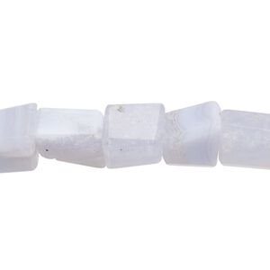 Blue lace agate 1pkg1, hand-cut freeform bead natural 8 inch 9x8mm-12x9mm