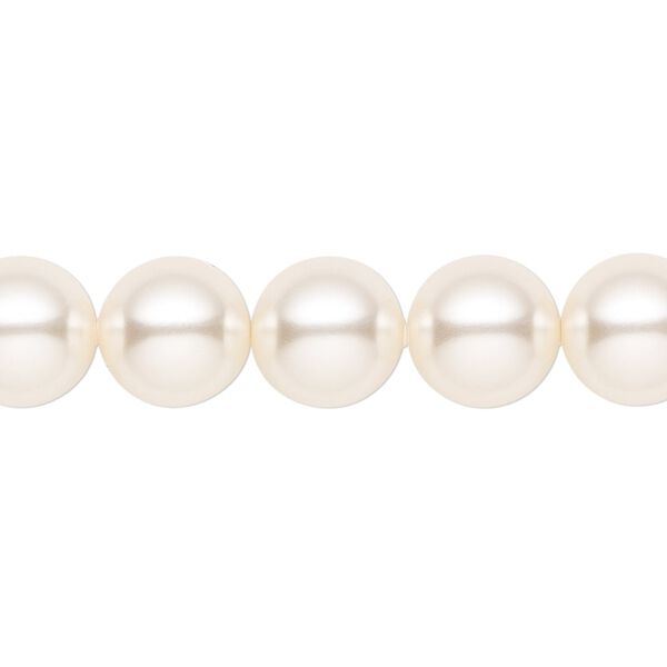 Pearl 100pk cream, Swarovski® 10mm round 5810 image number 0