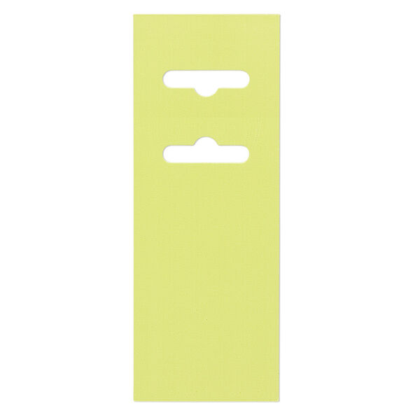 Display card, paper, lime green, 3-1/2 x 2 inches with fold-over butterfly hang tab. Sold per pkg of 50. image number 0