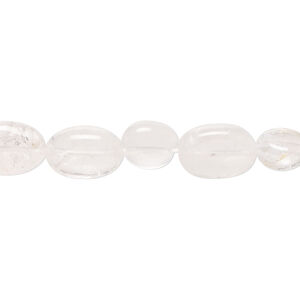 Quartz crystal 1pkg1, hand-cut nugget bead natural, 14 inch mini to medium