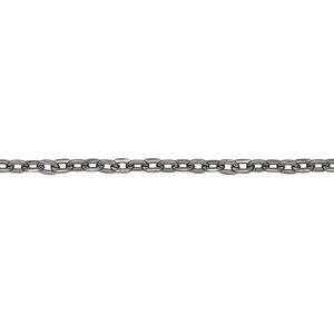 Chain, gunmetal-finished steel, 4mm cable. Sold per pkg of 1 meter.