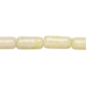 Peridot "jasper" 1pkg1, capsule bead natural, 15 inch 12x6mm-15x8mm