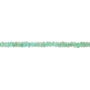 Emerald 1pkg1, hand-cut faceted rondelle bead 6 inch 2x1mm-3x2mm