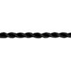 Necklace cord, satin-finished nylon, black, 3mm smooth twist, 18 inches. Sold per pkg of 2. image number 0