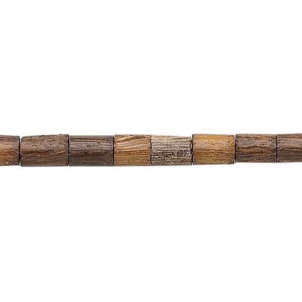 Bead, wood (natural), 6x5mm heishi. Sold per 15-1/2" to 16" strand. image number 0
