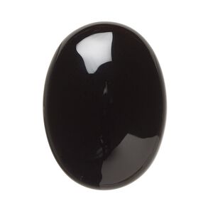Black onyx 1pkg1, calibrated oval cab 30x22mm