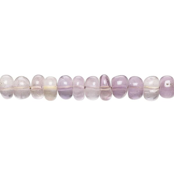 Amethyst / ametrine 1pkg1, hand-cut rondelle bead 8 inch 6x3mm-7x5mm image number 0