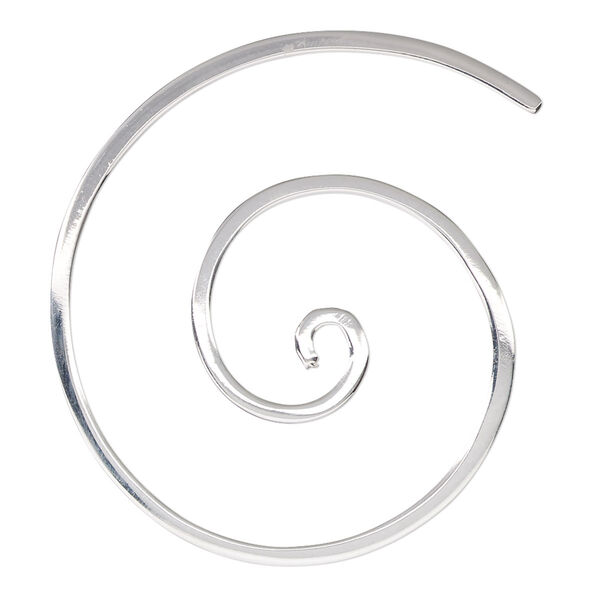 Focal, sterling silver, 40.5x35mm flat spiral. Sold individually. image number 0