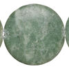 Green marble 1pkg1, puffed flat round bead natural, 15 inch 38-39mm dark image number 0