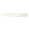 Hair stick, bone (bleached), pkg/1, 6 to 6-1/2 inches with shell. image number 1
