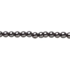 Hemalyke™ 1pkg1, round bead 15.5-16 inch 4mm