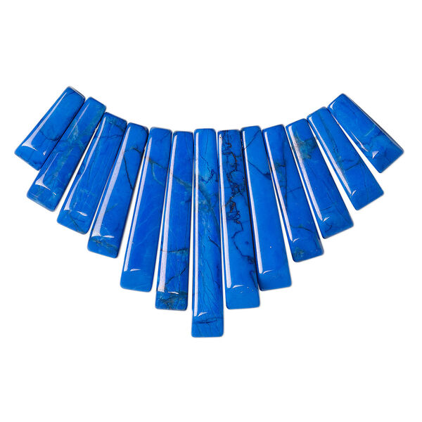 Howlite 1pkg13, fan focal B grade, 26x10mm-29x12mm image number 0