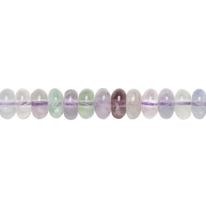 Rainbow fluorite 1pkg1, rondelle bead natural 15.5-16 inch 5x3mm-7x5mm