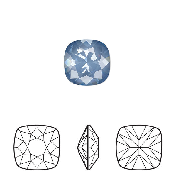 Fancy stone 2pk crystal denim ignite LacquerPRO, Crystal Passions® 10mm cushion 4470 image number 0