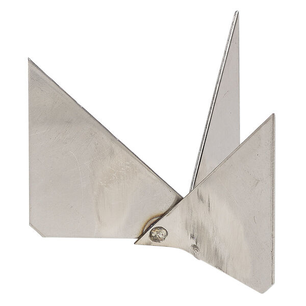 Trivet, stainless steel, 2 x 2 x 1-1/2 inch, 3-point. Sold individually. image number 0