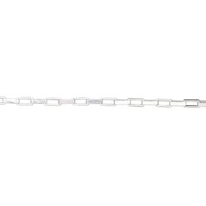 Chain 1pkg1 sterling silver box, 1.5mm long, Gossamer™ 50 foot unfinished