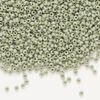 Seed bead, Preciosa Ornela Czech glass, 1pkg500g, 2.0-2.2mm rocaille, opaque matte terra dyed pale eucalyptus chalkwhite (06453) image number 0