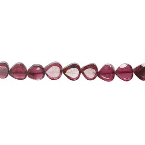 Garnet 1pkg1, hand-cut faceted teardrop bead 14 inch 4x2mm-5x3mm