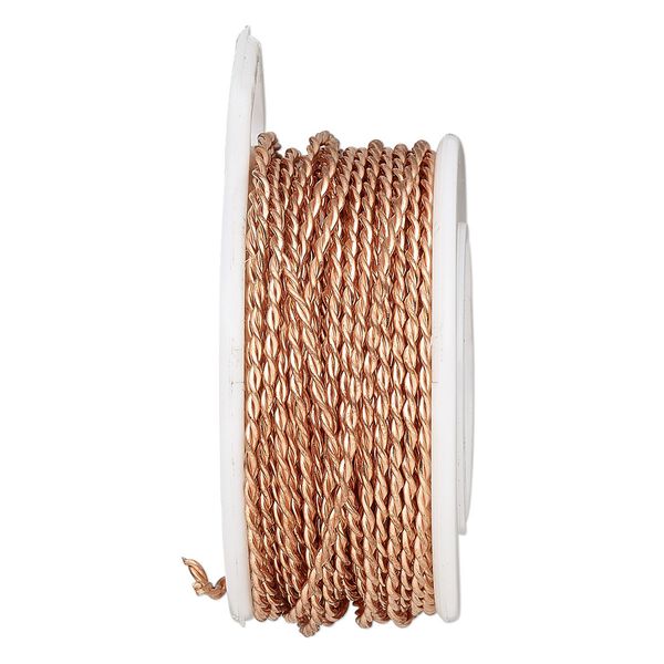 Wire, copper, half-hard, twisted, 16 gauge. Sold per 50-yard spool. image number 0
