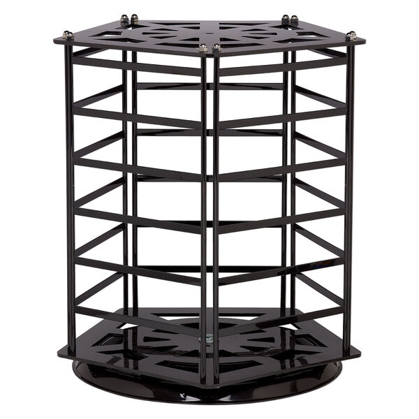Display, acrylic, black, 17.5 x 15.25 x 15.75 inch revolving pentagram. Sold individually. image number 0