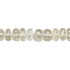 Green quartz 1pkg1, hand-cut rondelle bead 13 inch 7x5mm-9x6mm