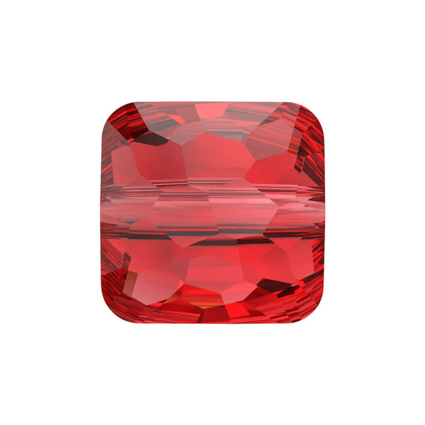 Bead 1pkg288 light Siam, Swarovski®, 6mm puffed square 5035 image number 0