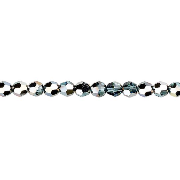 Bead 12pk aquamarine golden Sahara, Crystal Passions® 4mm round 5000 image number 0