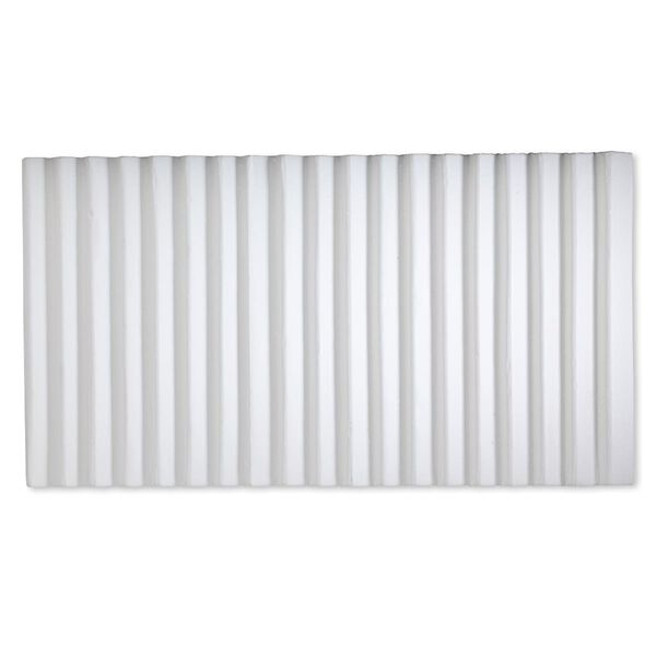 Display insert, bracelet, leatherette, white, 14-1/2 x 7-1/2 x 7/16 inches with 18 rows. Sold individually. image number 0