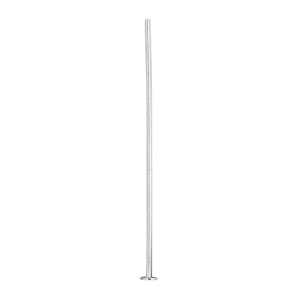 Head pin, sterling silver, 1-1/2 inches, 20 gauge. Sold per pkg of 100. image number 0