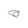 Ring, Sure-Set™, sterling silver, 10x8mm 4-prong oval basket setting, size 6. Sold individually. image number 0