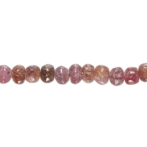 Multi-sapphire 1pkg1, hand-cut tumbled faceted rondelle bead natural 13 inch 5x3mm-7x6mm image number 0