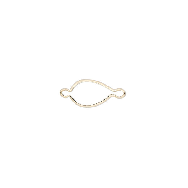 Link, Wrap-Tite®, 14Kt gold, 9x6mm pear setting. Sold individually. image number 0