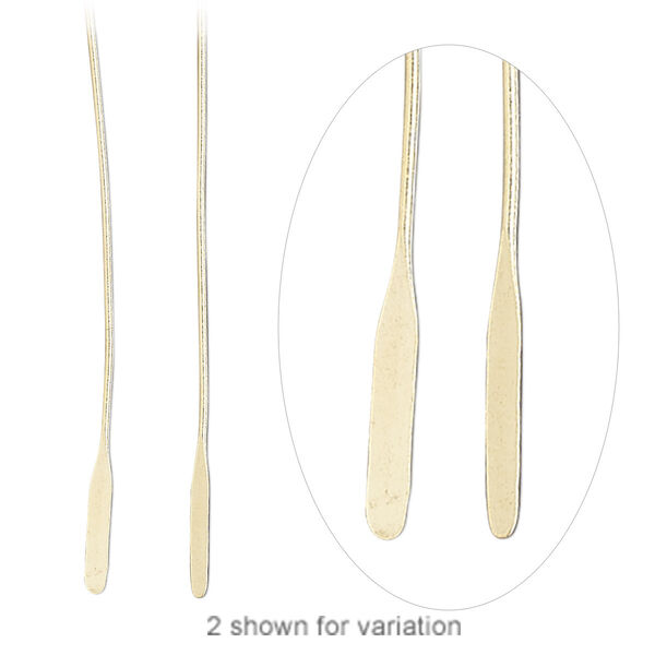 Paddle pin, 14Kt gold-filled, 2 inches, 23 gauge. Sold per pkg of 10. image number 0