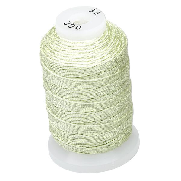 Thread, Purely Silk™, light green, size FF. Sold per 115-yard spool. image number 0