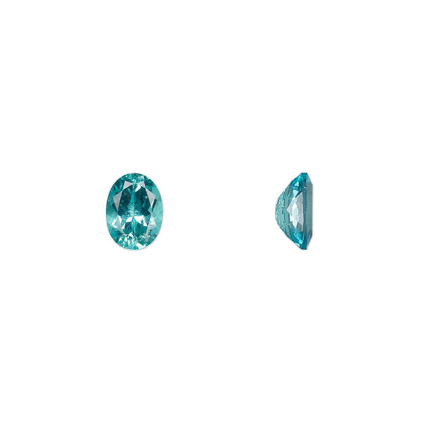 Gem, apatite (natural), 8x6mm calibrated hand-cut faceted oval, A- grade, Mohs hardness 5. Sold individually. image number 0
