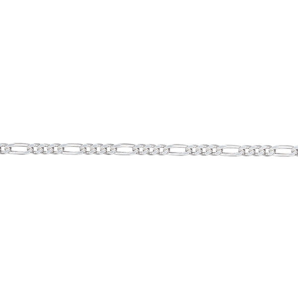 Chain, sterling silver, 1.7mm Figaro. Sold per pkg of 5 feet. image number 0