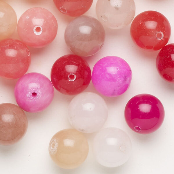 Quartz 1pkg1, round bead C grade, 2 oz mix 9-11mm image number 0